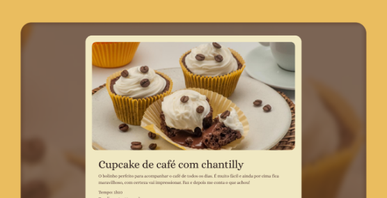 Preview Página de receita